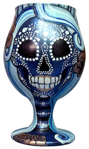 Azul Sugar Skull Snifter Image 1
