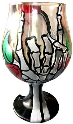 Mohawk Sugar Skull Snifter Image 2