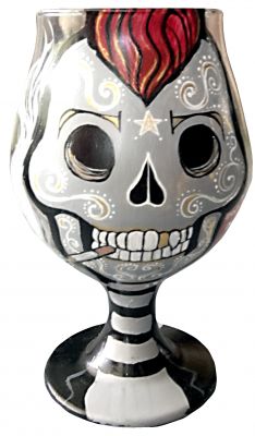 Mohawk Sugar Skull Snifter Image 1